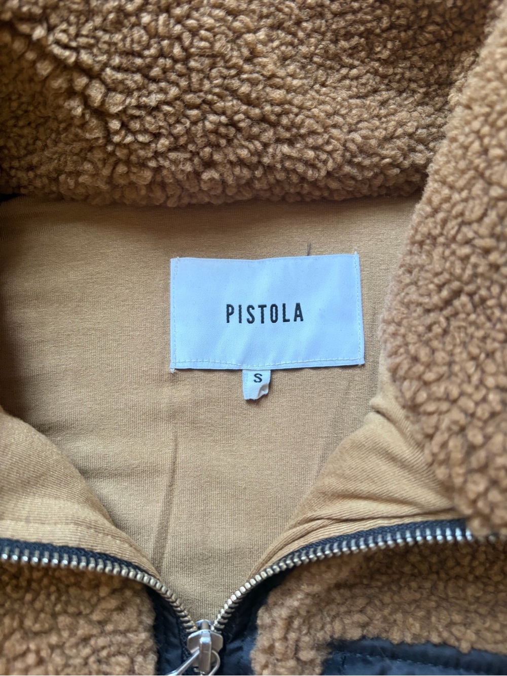 pistola tan sherpa zip-up jacket - Picture 3 of 3